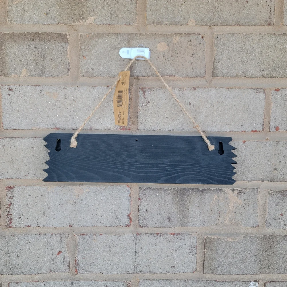 Hello Wooden Gold and black Wall Decor Handmade Farm Sign